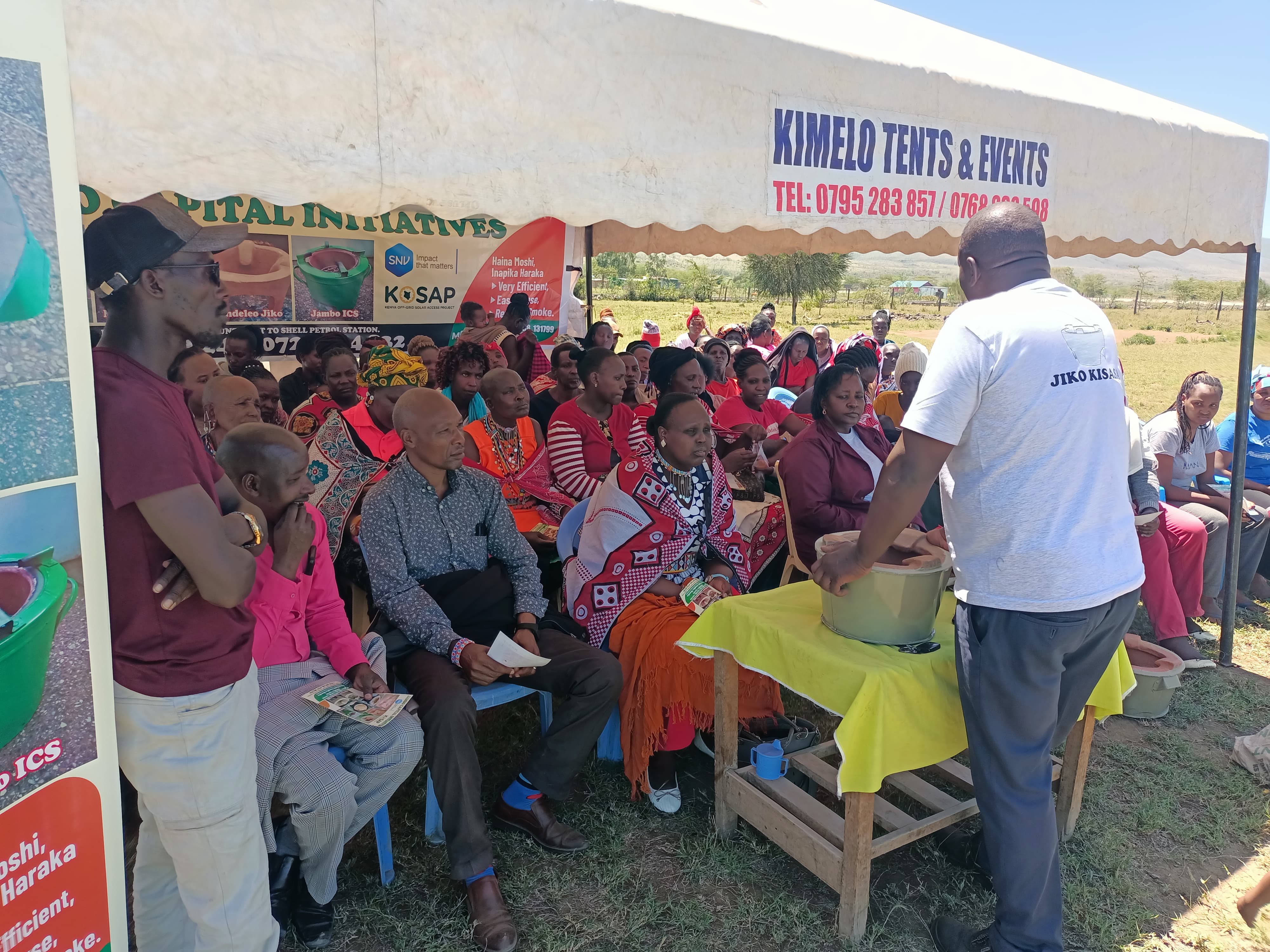 Finished stoves demonstration